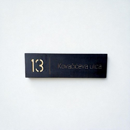 Kućni broj - Pravokutni 1