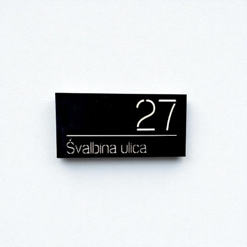 Kućni broj - Pravokutni 3